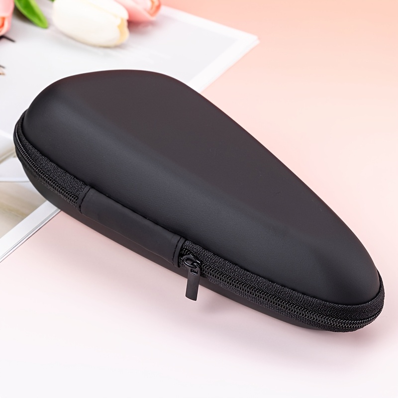TEMU 【携帯用】電気シェーバーケース - 耐圧性・防塵シェーバーアクセサリー収納ボックス、ポータブル収納コンテナ、髭やゴートリムニングツールの収納に最適、シェーバー収納と旅行用