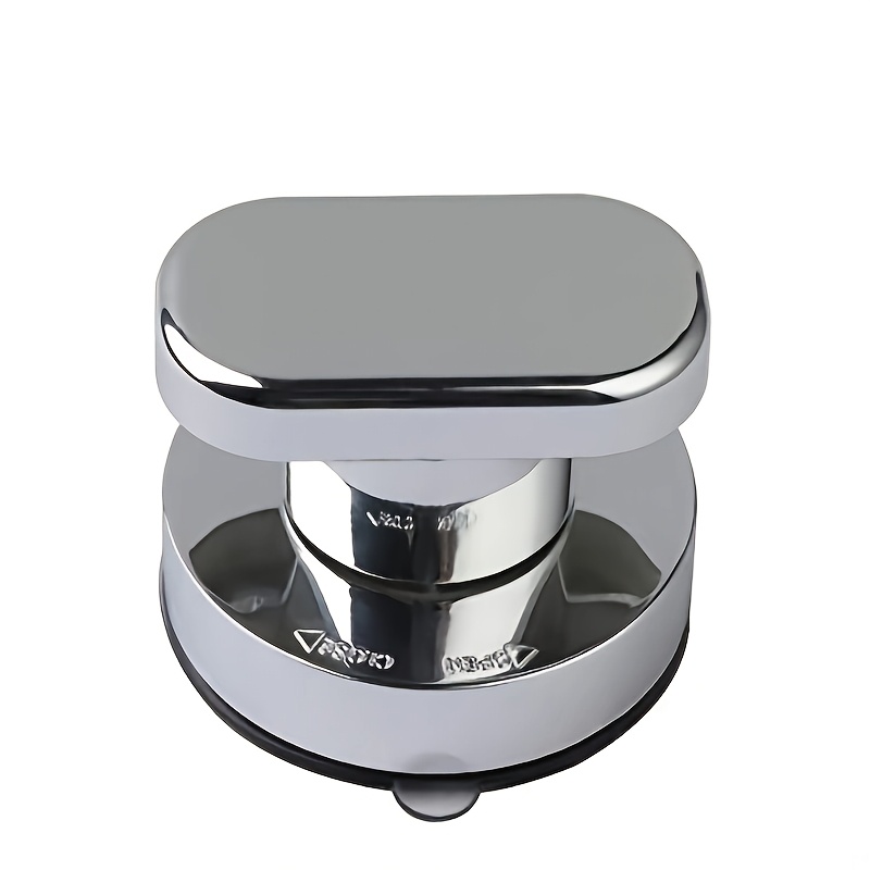 TEMU 1pc Powerful Suction Cup Glass Mirror Door Handle, Refrigerator Drawer Bathroom Wall Armrest, Bathtub Shower Handle Kitchen Cabinet Knob Suction