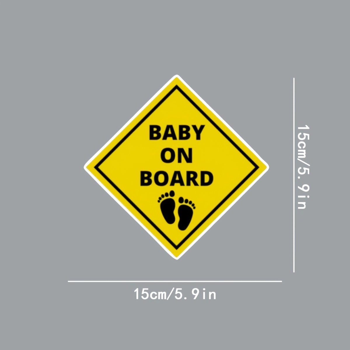 Vinyl Baby on Board Waterproof Creative Stickers for Cars and Laptops