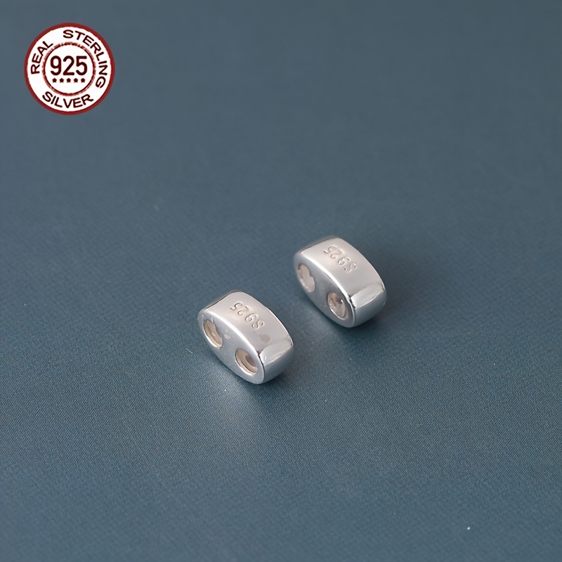 2pcs S925 Sterling Silver Adjustable Beads for Jewellery Making