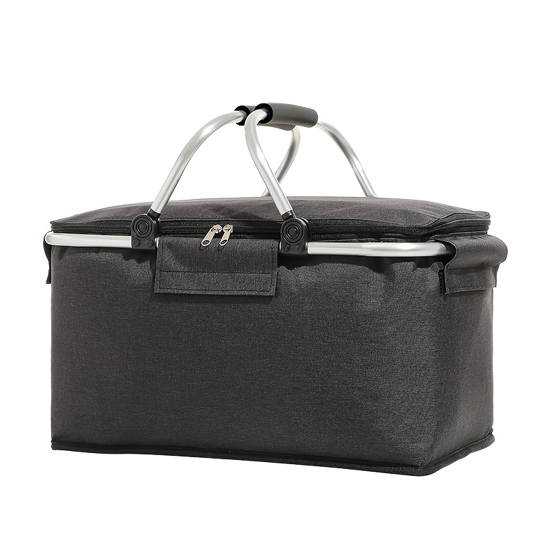 TEMU Panier à - isotherme en aluminium de grande capacité avec doublure en mousse épaisse, cadre durable contact alimentaire, adapté aux . Idéal pour