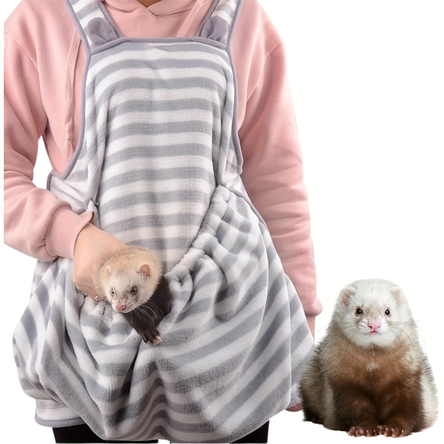 Soft And Breathable Small Pet Handbag with Suspenders, Designed for Hands-Free Use, Suitable for Small Dogs, Cats, Ferrets, And Rabbits