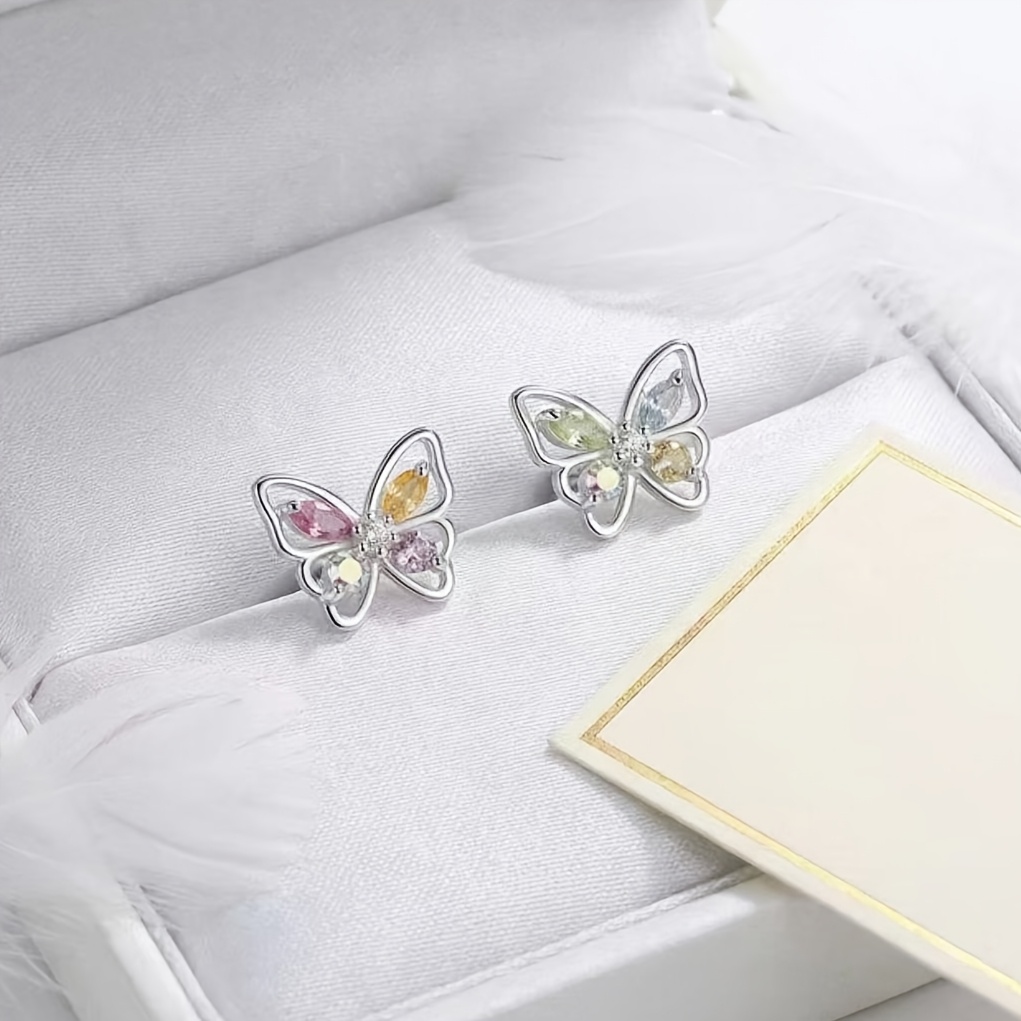 Sweet Colored Butterfly Earrings — Daily Wear