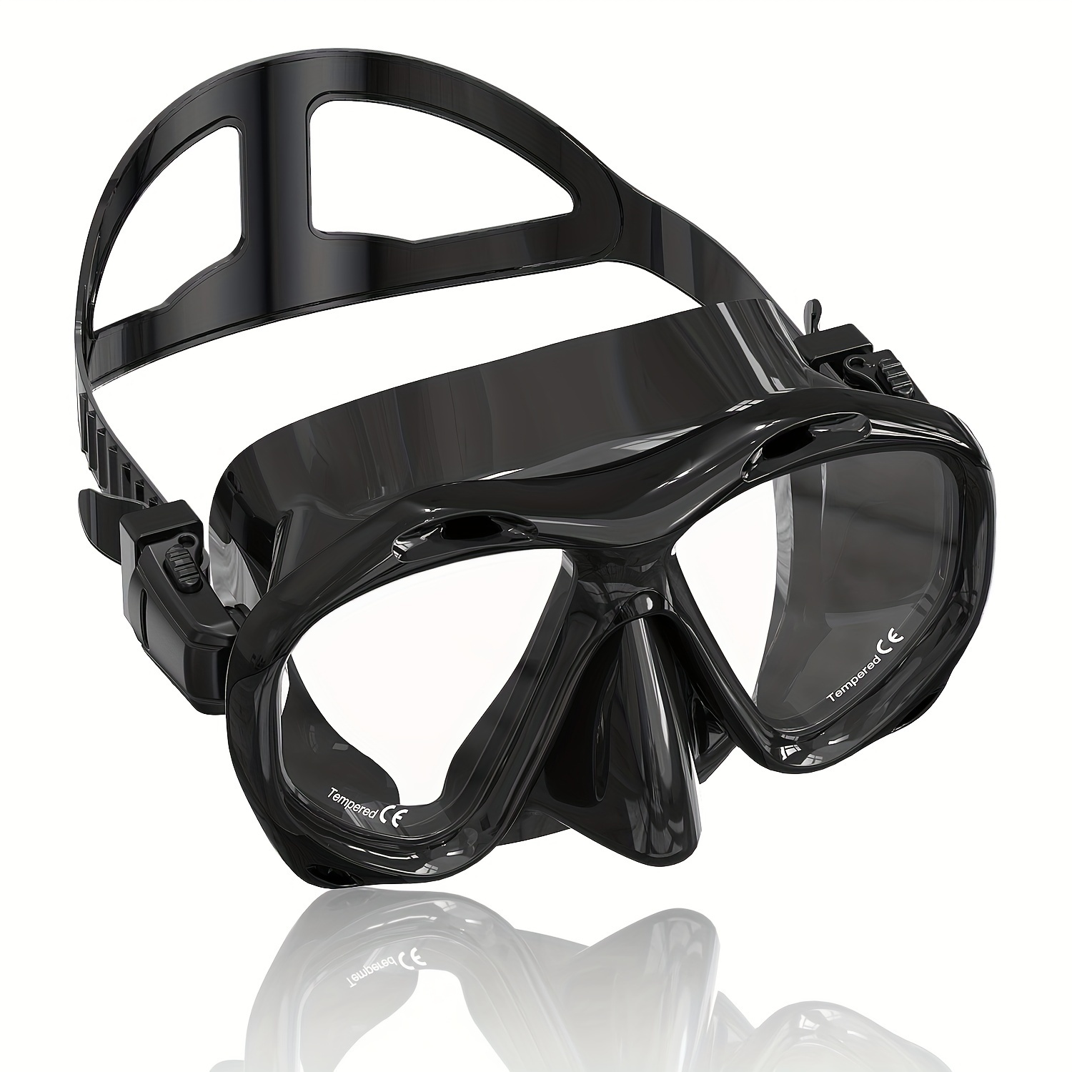 

Adjustable Wide-angle Swim Goggles For Adults - Leak-proof, Diving Mask, Suitable For Snorkeling And Swimming - With A Manual In Multiple Languages.