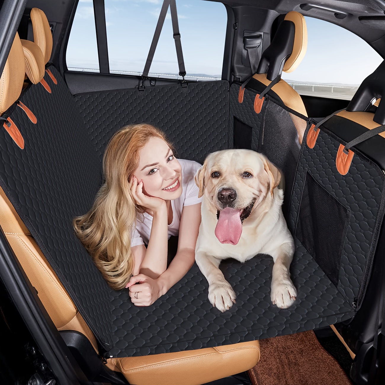 

Dog Car Detachable Bottom Holds 440 Lb, 600d Dog Seatbelts, 100% Nonslip Dog For Car