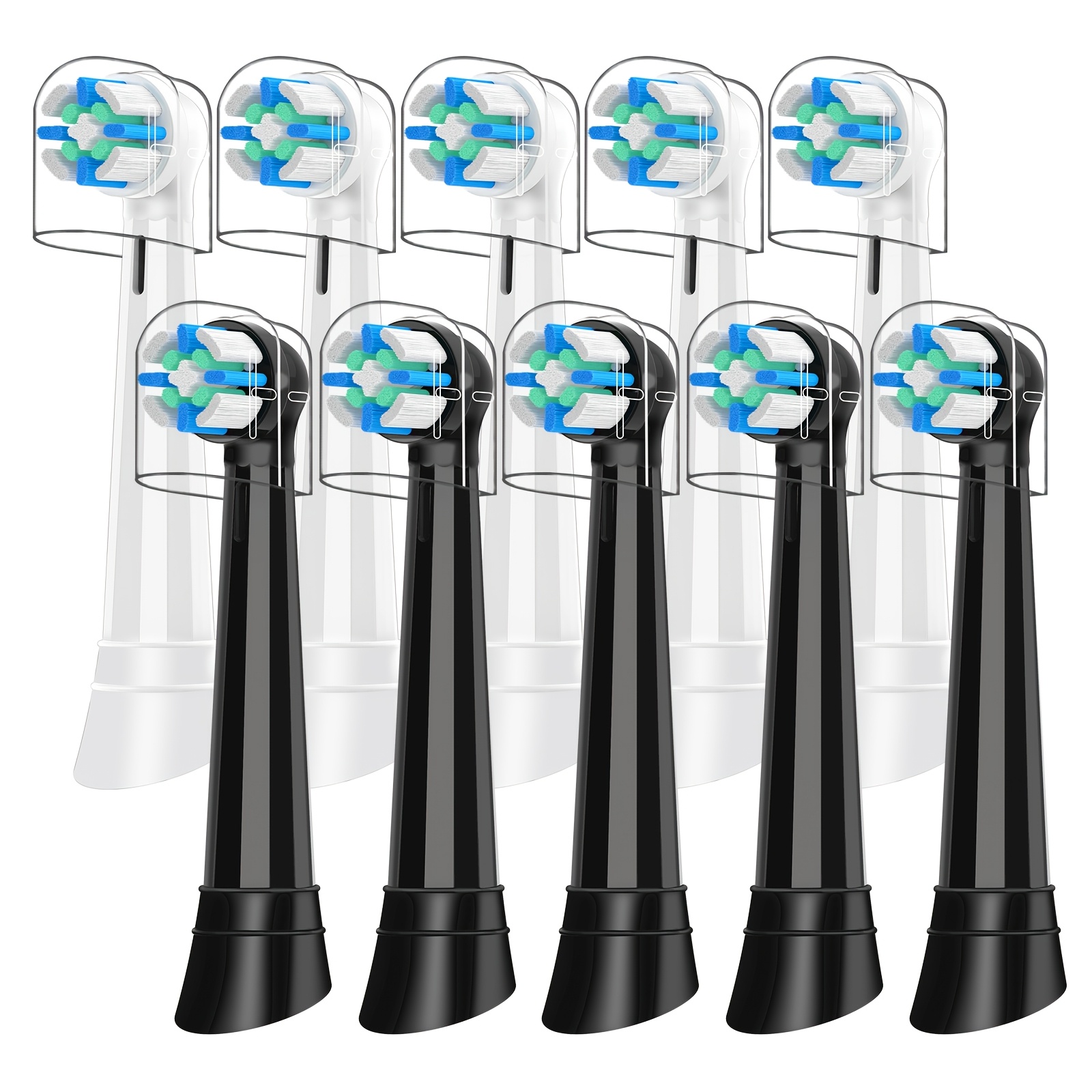io replacement heads for   compatible with   3 4     medium bristles uncharged without battery
