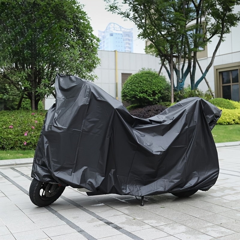 TEMU Copertura per moto e veicoli elettrici, 1 pz, adatta per moto, scooter - Impermeabile, antipolvere, antigraffio, protezione per con chiusura
