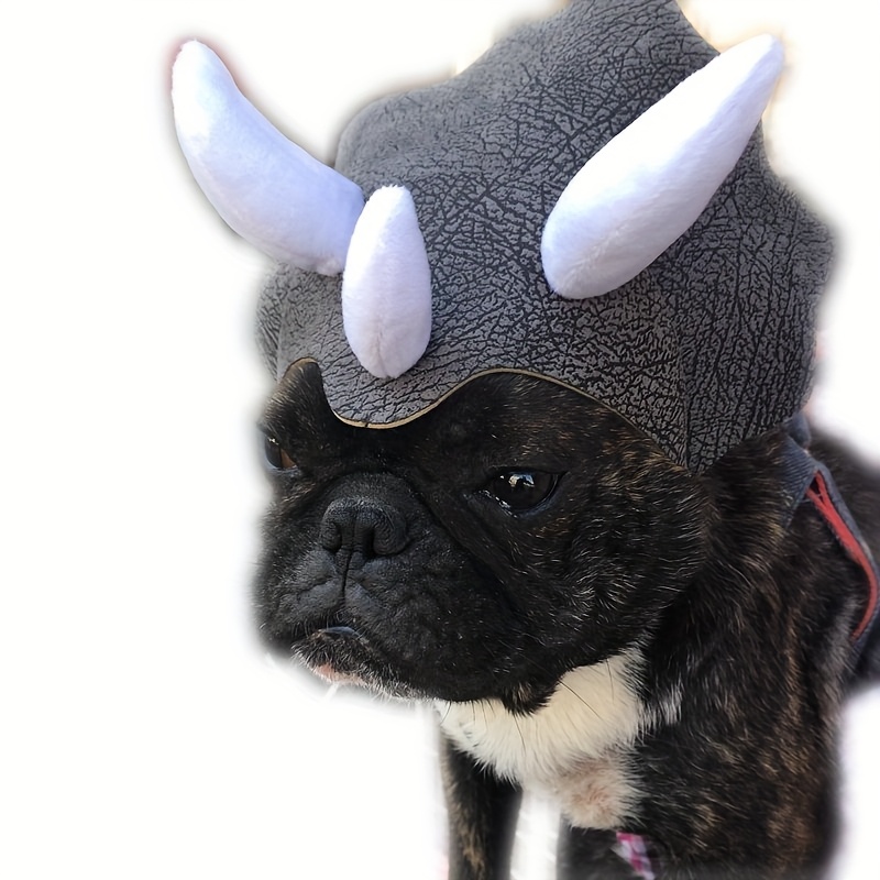 Triceratops Pet Headgear for Fun Costumes