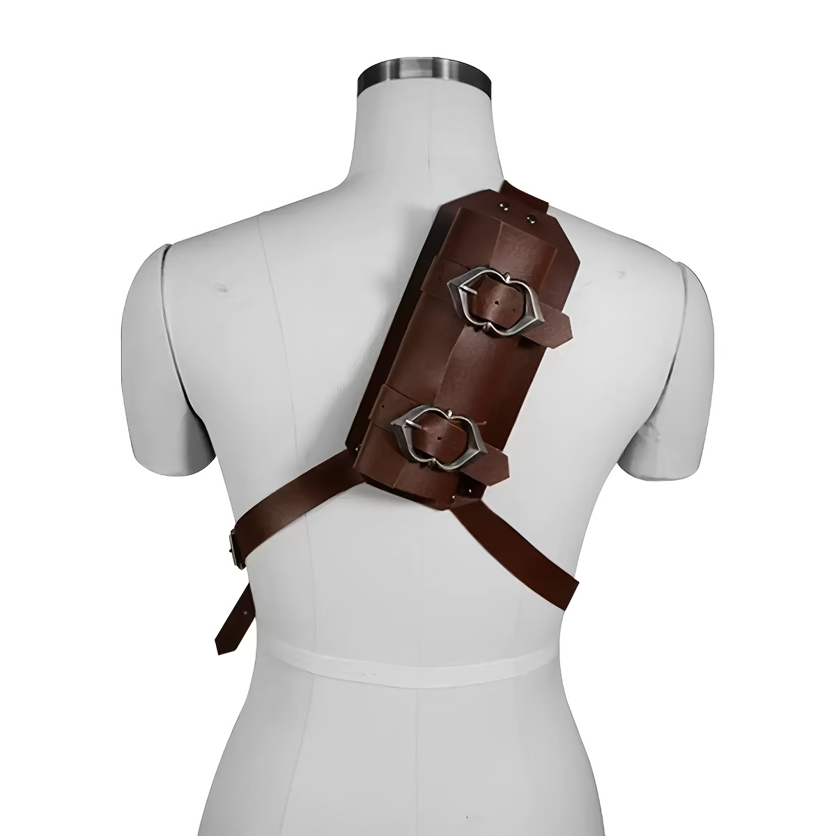 TEMU 1pc Medieval Viking Single Shoulder Strap Scabbard, Vintage Renaissance Adjustable Pu Sword Sheath, Halloween Costume Role- Accessorychristmas
