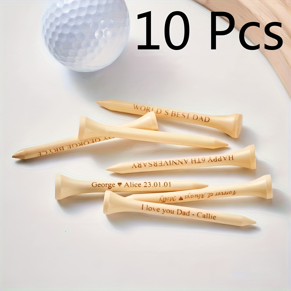 TEMU 10/20pcs Of Personalized Golf Ball Holders With Customizable Text, Engraved Golf Ball Holders, Golf Course Additions, Holiday Gifts For Men And