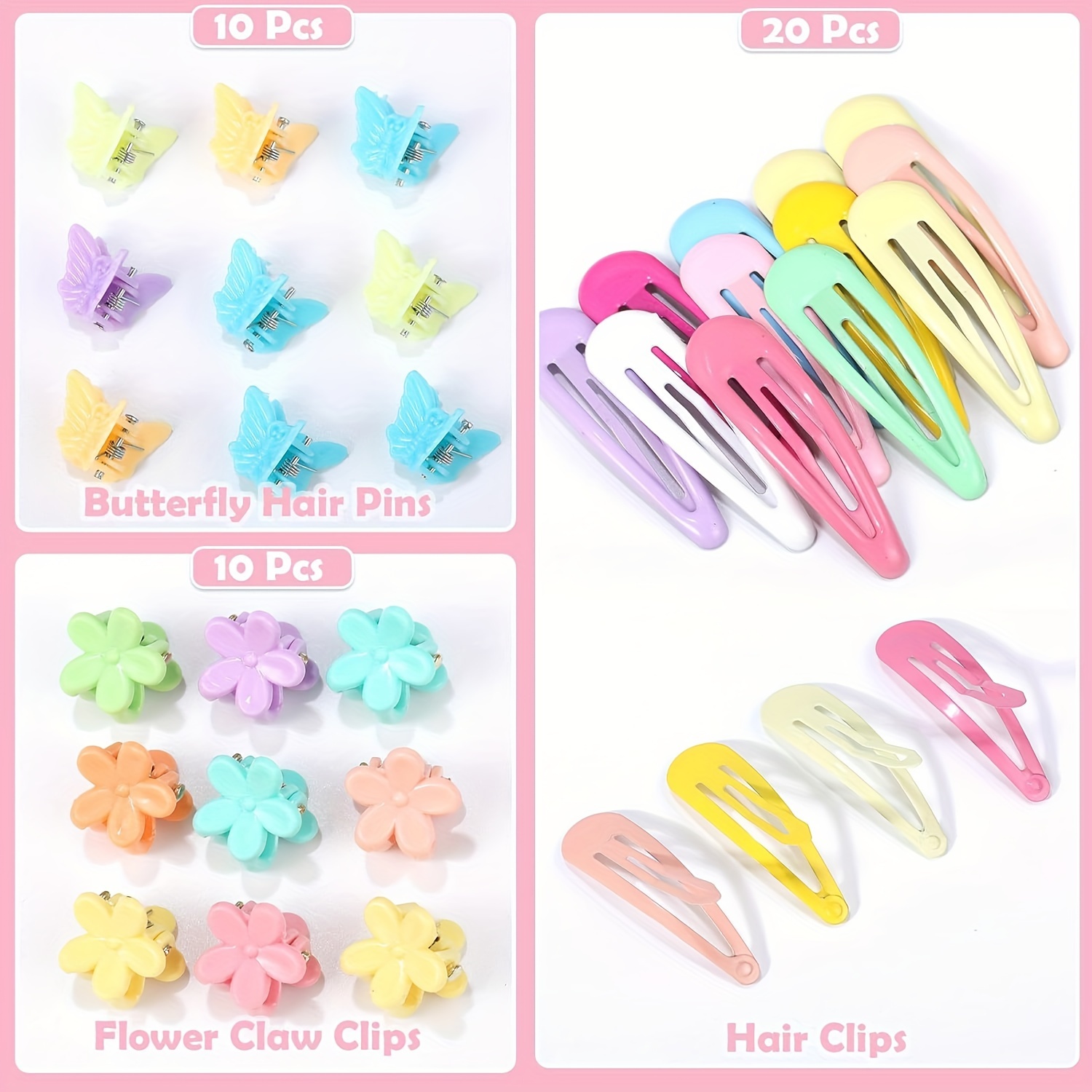 1543pcs Elastic Hair Tie Set with Storage Box
