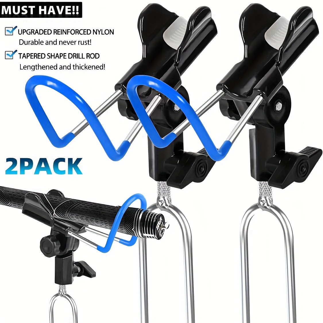 4pcs durable pvc fishing rod holders ground - reinforced bank & beach  support stand for , portable and stable fishing pole holder, angler  accessories | outdoor gear | system - sports & outdoors - Temu