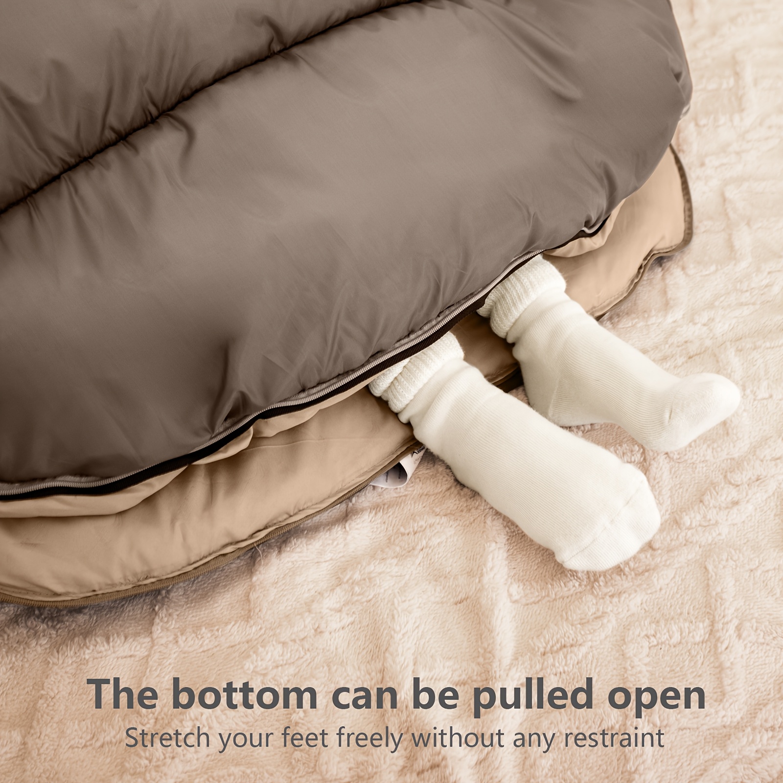 BISINNA Portable Camping Sleeping Bag for Adults, Lightweight 4-Season