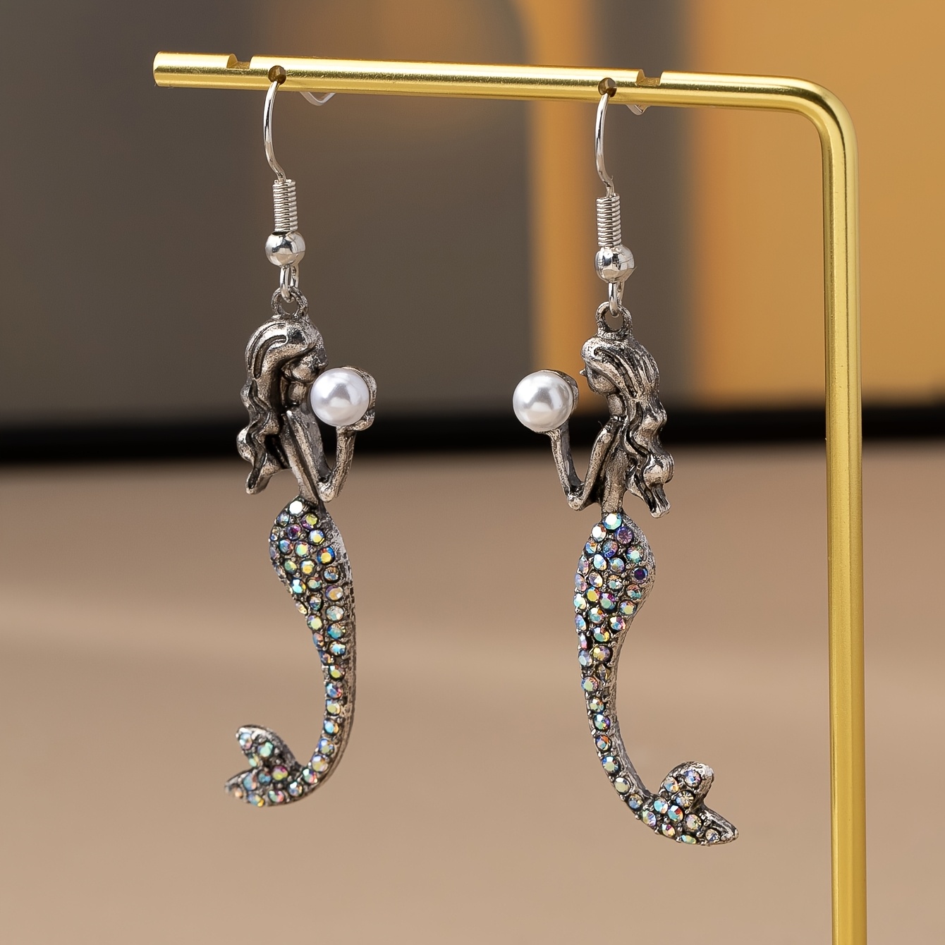 TEMU 1 Pair Of Fashionable, Trendy, And Versatile -style Earrings
