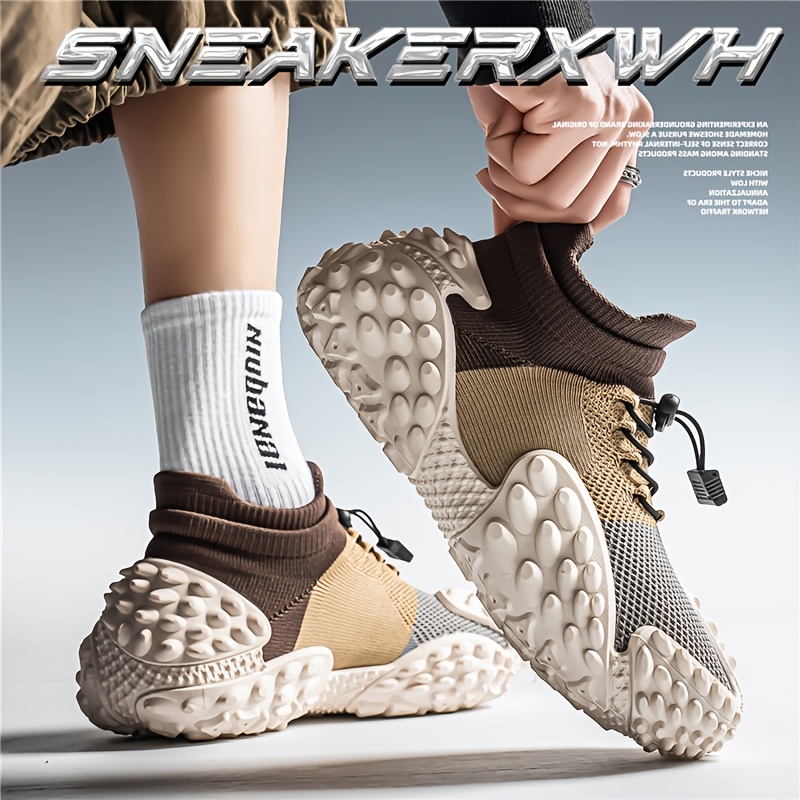 New Fashion Durian Fly Weave Athletic Shoes Tire Sole Slip-On Lazy Shoes