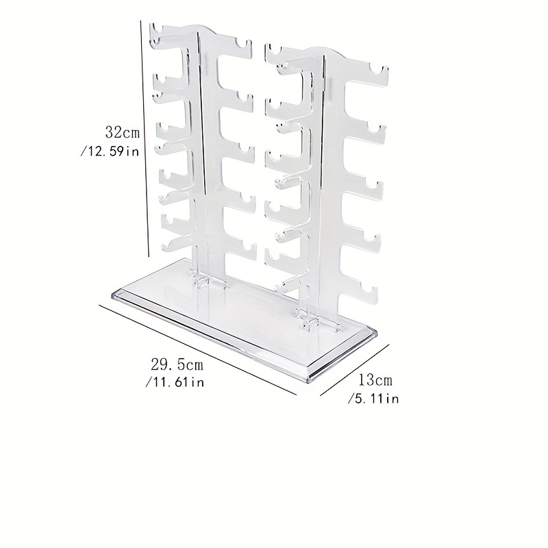 TEMU Glasses Display Rack Sunglasses Storage Rack Glasses Sorting Rack Detachable Transparent Plastic Glass Rack