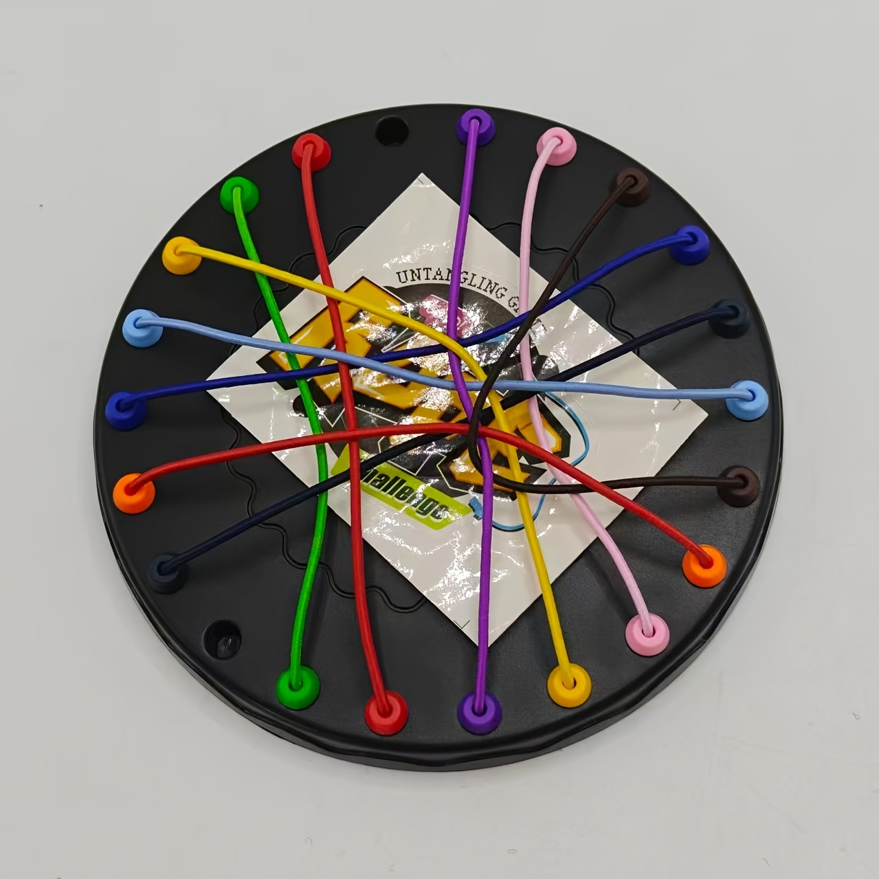 Image of Tie Rope Unraveling Challenge, Thinking Rope Unraveling Competitive Challenge Board Game Toy Designed Specifically For Children, It Improve Concentration, Brain Teaser Rope Puzzle, Stem Puzzle Toy