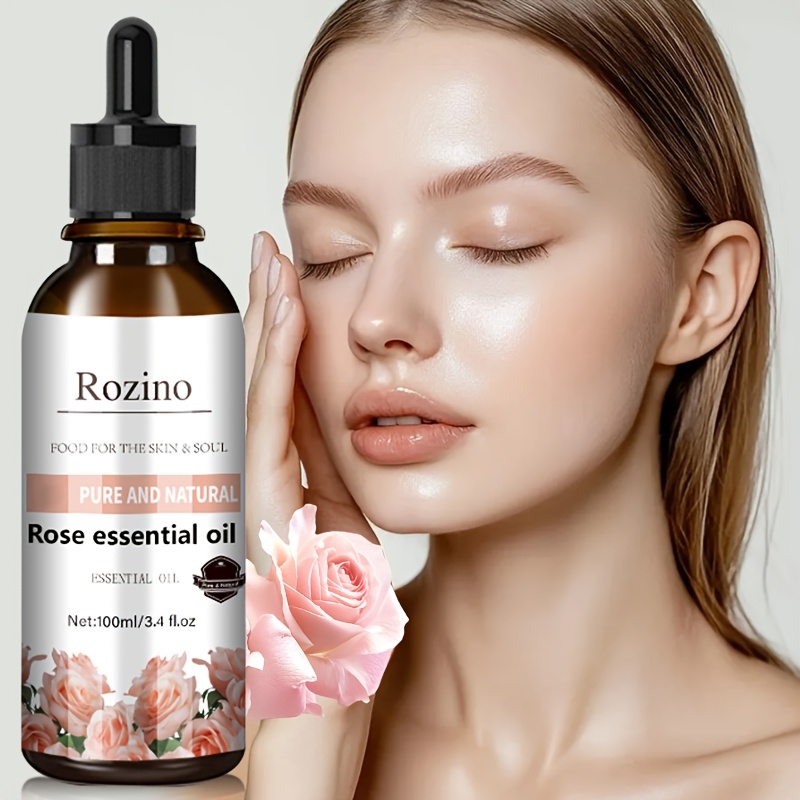 item picture rose essential oil natural for massage skin care   shower face body nails hair eyelash care universal