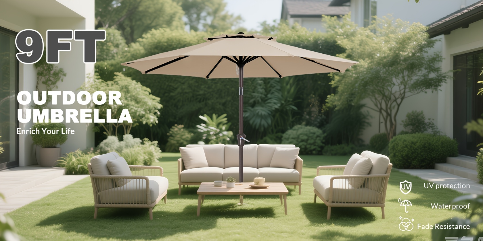 Durable Outdoor Patio Umbrella
