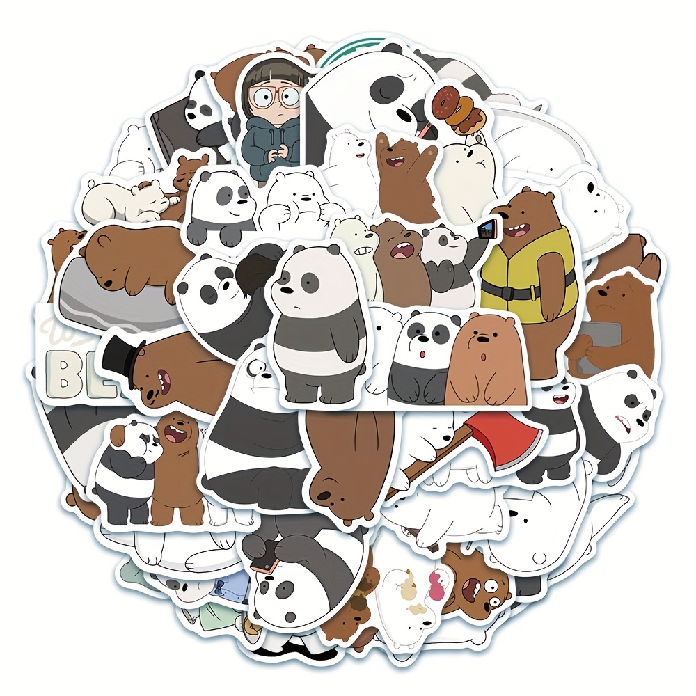 TEMU We Series 50pcs Halloween And Christmas Stickers Gifts For Water Bottles Laptop Bumper Water Bottles Computer Phone Hard Hat Car And Decals