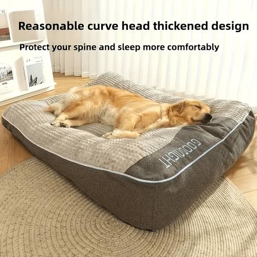 photo de l'article grand lit pour , design portable, épais et chaud ; convient à toutes , parfait pour les salons familiaux, lit pour animaux de compagnie, fond antidérapant, design confortable, un sommeil , de noël, adorable lit pour animaux de compagnie