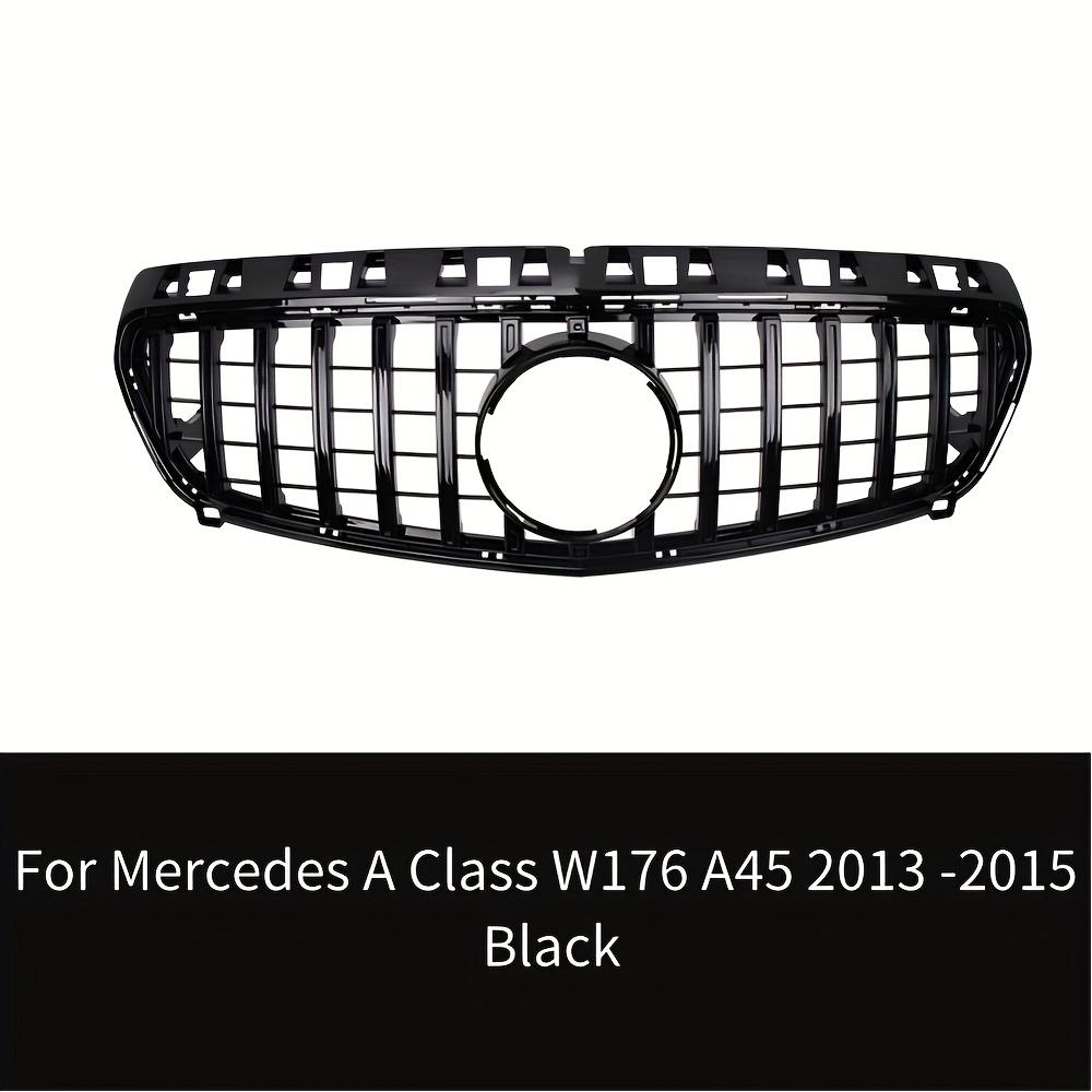 TEMU For Mercedes-benz W176 2013-2015 A45 Front Bumper Grille Radiator Grill Grill Inlet Mesh Grid Tuning Styling