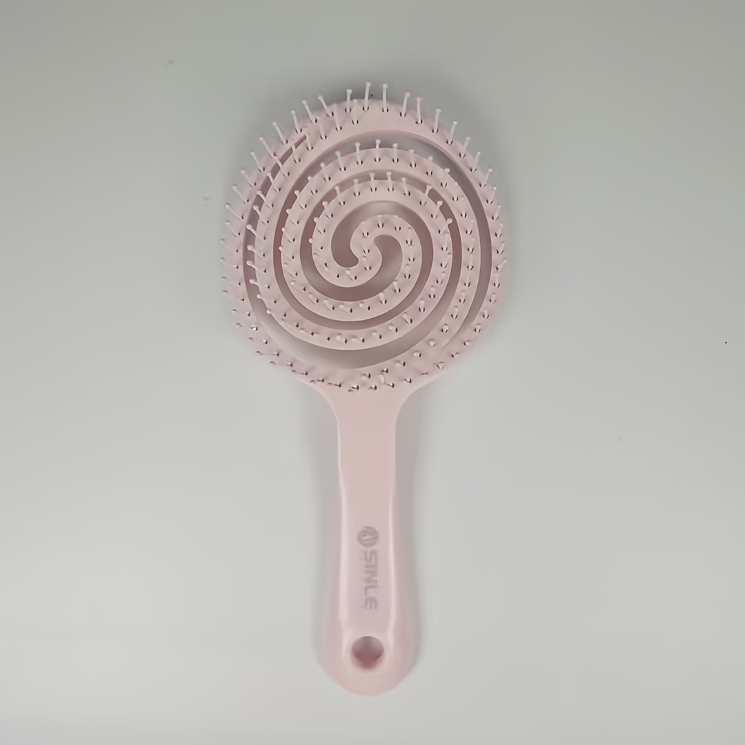 TEMU 캔디 할로우 빗, 모양 빗, 높은 스컬탑 폭신한 스타일링 빗, 마카롱 색상 여성용 빗