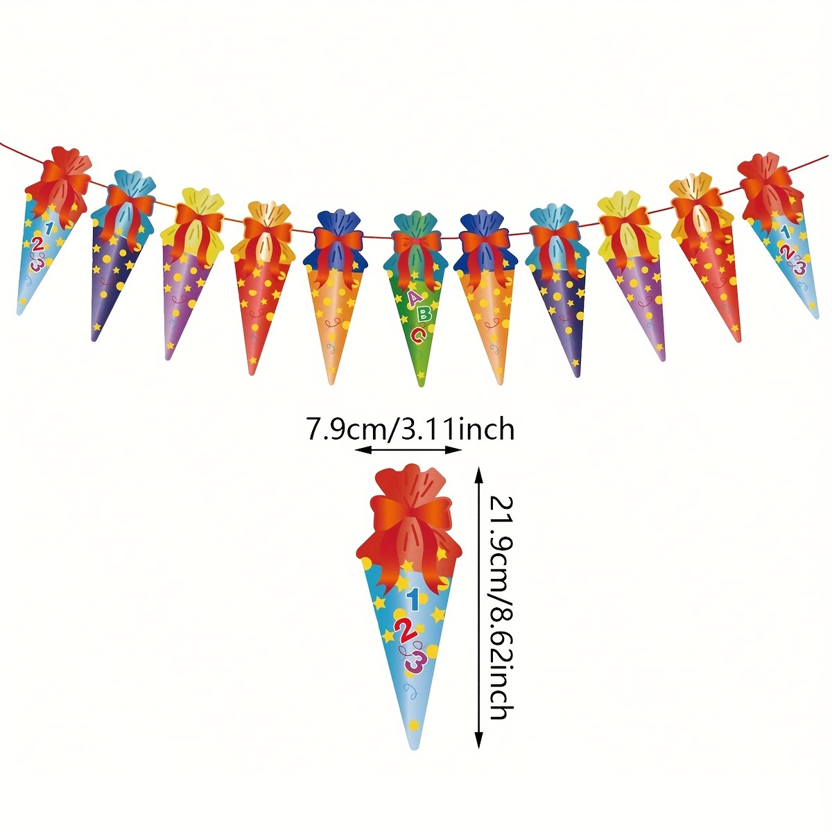 1pc School Season Pull Flag Back To School Activity Arrangement Classroom Decoration Student Gift Pull Flag Decoration Supplies