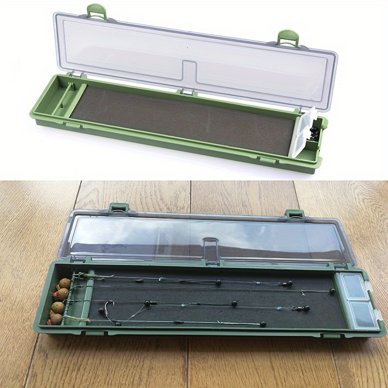 

1pc, Carp Fishing Tackle Box, Stiff Hair Rig Storage Board With Pins, Durable Portable Carp Rig Organizer For Anglers
