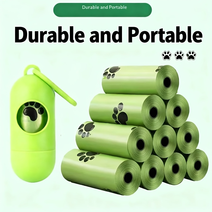 TEMU 10 Rolls Pet Waste Bags, Thickened Bags Pet Waste Bags For Pet Cleaning Supplies