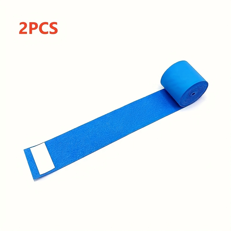 Image of 2pcs Pvc Anti-slip Sweat Band For Bicycle Handlebars, Fishing Rods, Tennis Rackets, Badminton - Breathable Grip Tape With Protective Overgrips