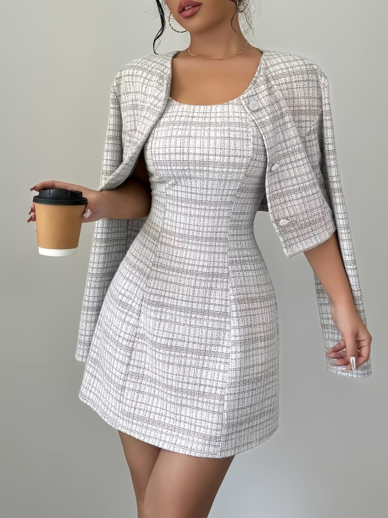 womens autumn winter elegant ribbed a line mini dress ribbed