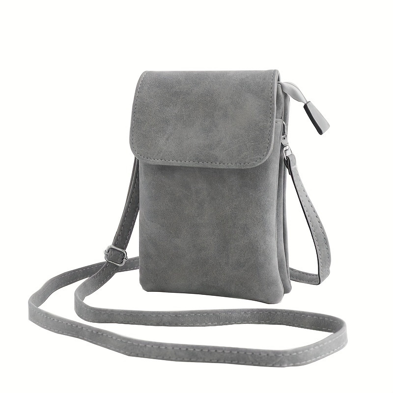 Mobile Phone Bag Shoulder Crossbody Bag Multi-compartment Large Screen Mobile Phone Bag Coin Purse Bag
