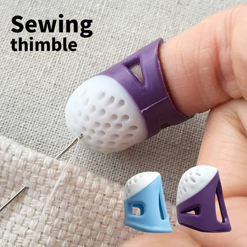3pcs 1set sewing thimble set durable and sturdy adjustable sizes for embroidery and needlework