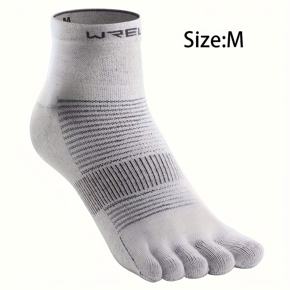 TEMU 1 Pair Of For Sports Five-finger Socks Featuring A Breathable Mesh Design And Non-stuffy. Can Quickly Moisture And Sweat To Dry, Making Them