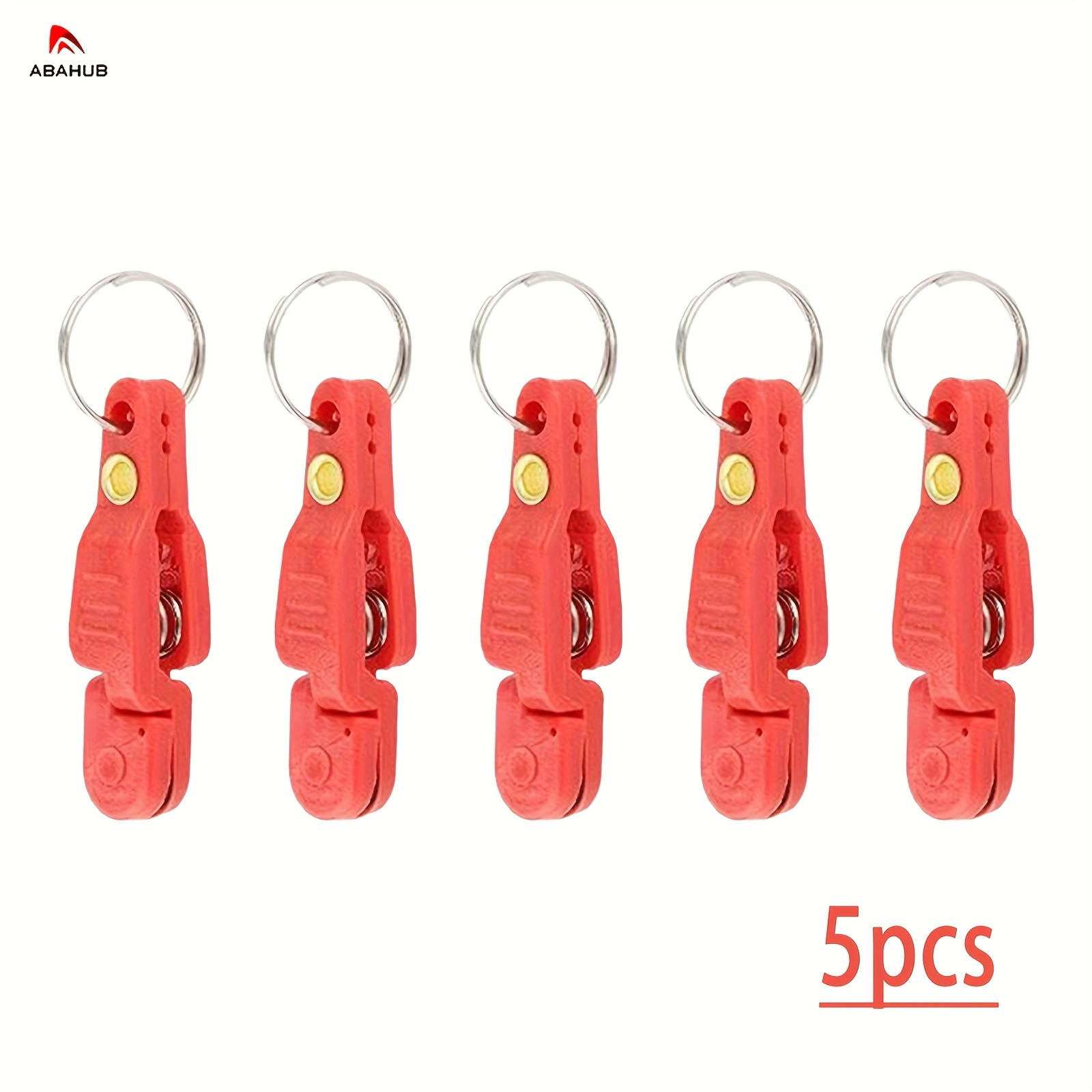 E-shop ABAHUB 5 Stück Robuste Rote Schnellspannclips, Hochfeste Federverschluss-Entspannclips für Salzwasserumgebungen, Einfache Kontrolle von