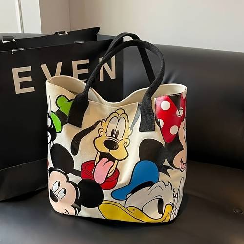 bag womens large capacity cartoon dog pattern shoulder tote multifunctional comic handbag work purse