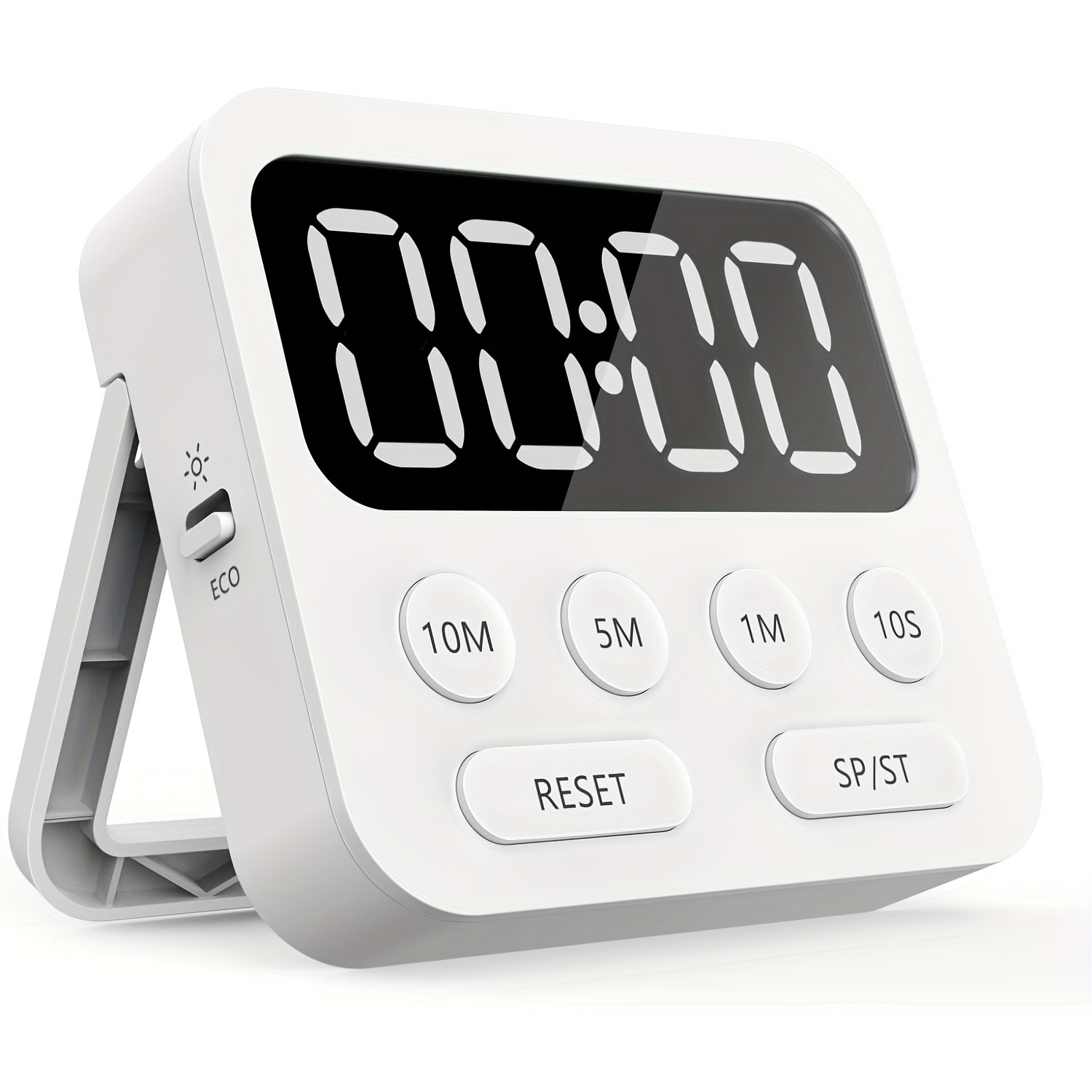 

Magnetic Digital Timer With Large Led Display - Adjustable Countdown/, & Alarm Clock Functions - Ideal For Cooking, Baking, Exercise - Abs Material, Aaa Battery Operated (not Included)