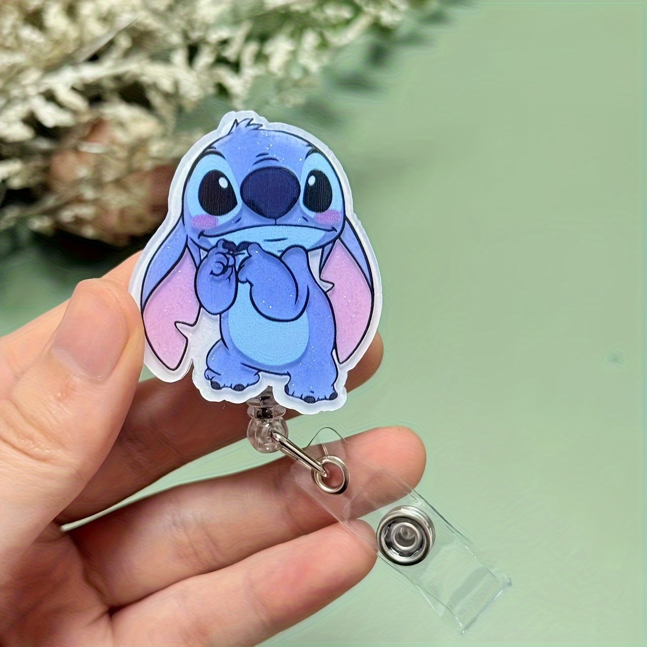 TEMU 2d Flat, Couple Stitch Doctor Nurse Teacher Badge Medical Cute Retractable Id Badge Reel Office Supplies