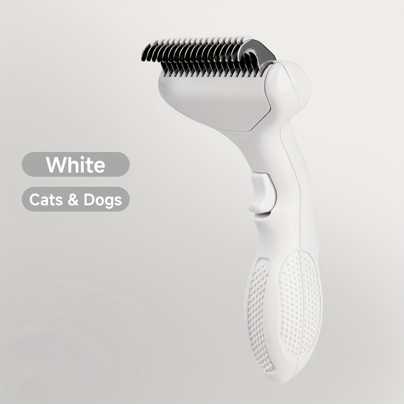 E-shop Tierkamm, Tierpflegebürste für Katzen und Hunde: Hautfreundliches Dematting-Werkzeug mit Massagefunktion, effiziente Haarentfernung für