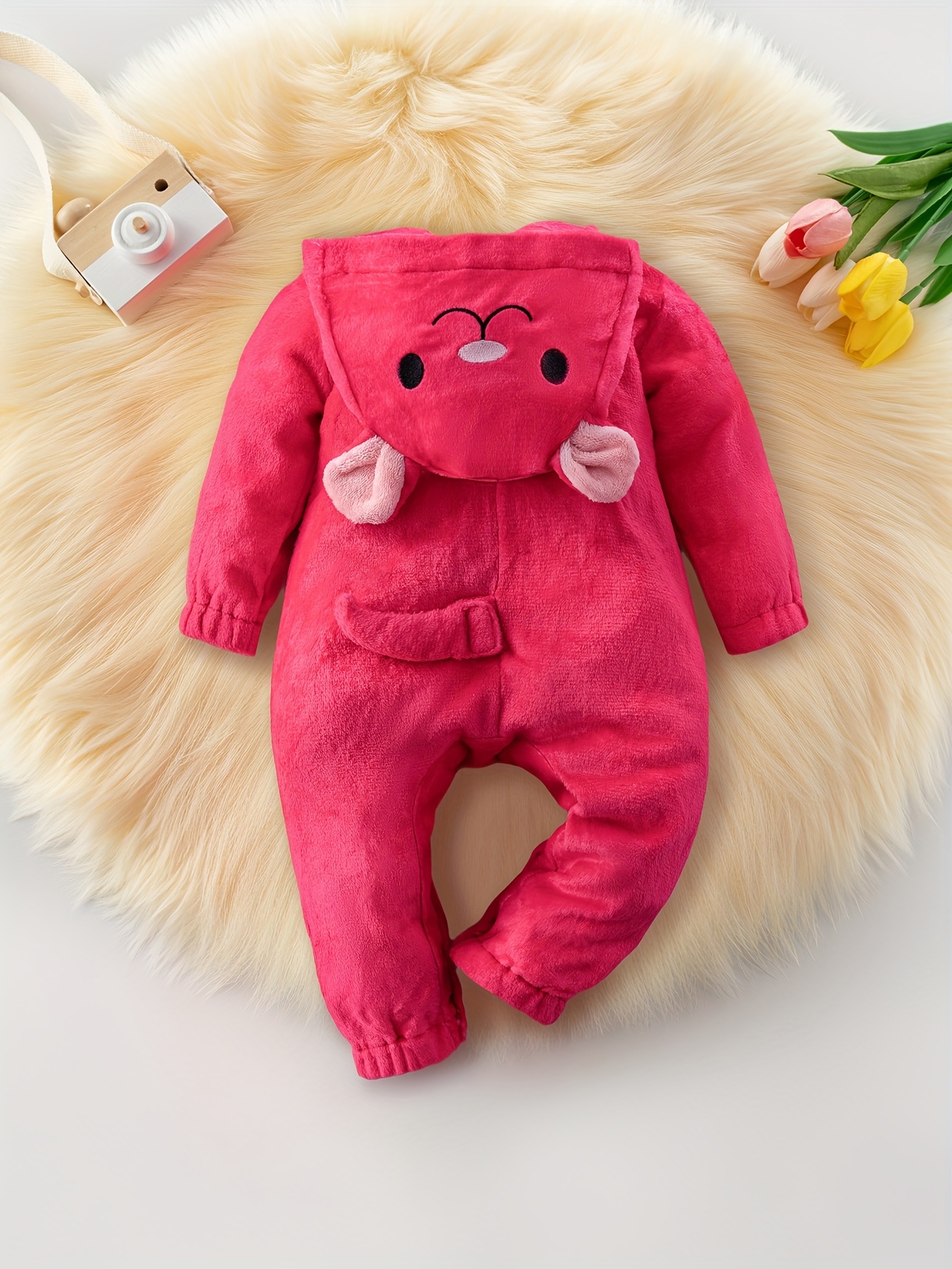 adorable kangaroo onesie kids cozy polyester sleeveless cute