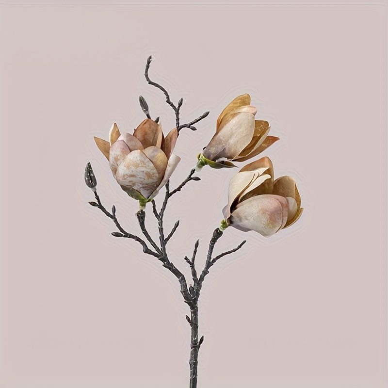 2pcs Single Stem Artificial Flower, Home Wedding Fake Floral Decor