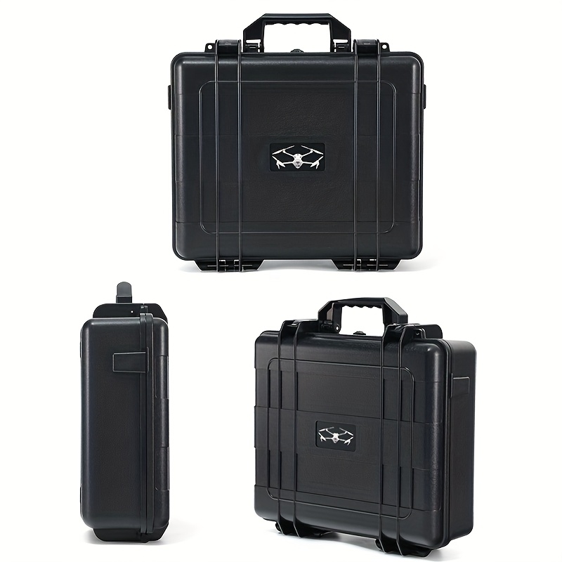 dji   4   storage case scratch resistant durable pvc   protective box with multi functional organizer ergonomic handle secure closure for 3 camera   black   storage case   scratchresistant material Product details 11