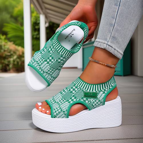 new womens athletic sandals and slippers casual fashion womens sandals back strap side cutout comfortable casual sandals bohemian ethnic style mesh lightweight breathable sandals multi size comfortable fashiona