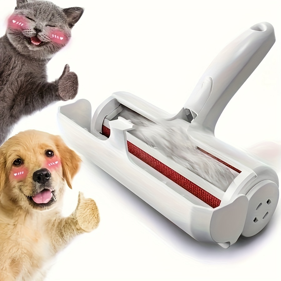 

Reusable Portable Lint Roller Brush - Quickly Remove Cat & Dog Hair From Furniture & Clothing!