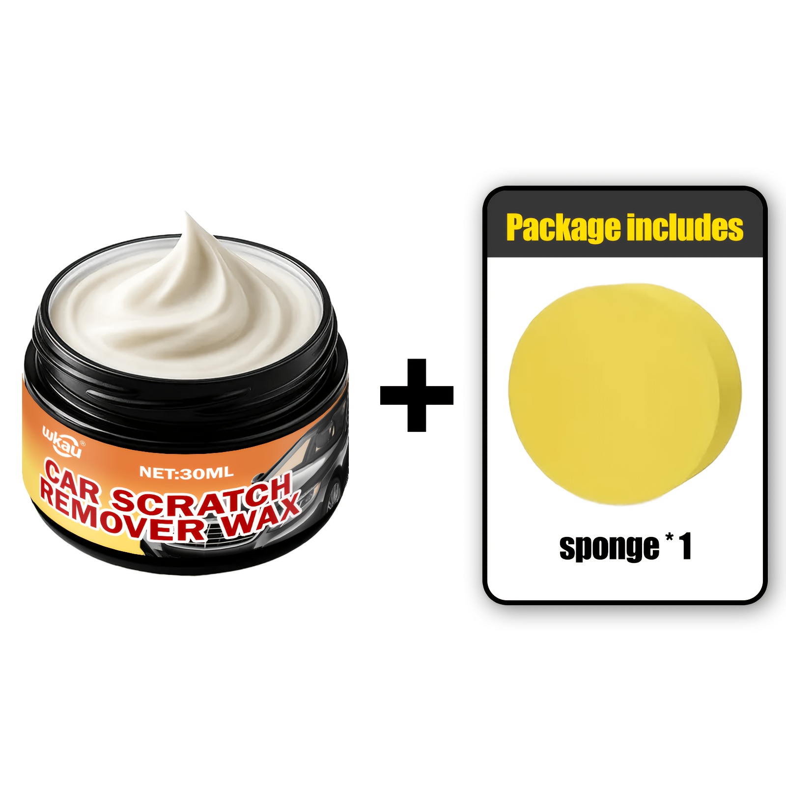 Car Scratch Remover, With Polishing Cloth As A Gift, For Scratch Repair Such As Bumper Scratches And Stone Ejection Marks, Suitable For All Common Car Paint Colors