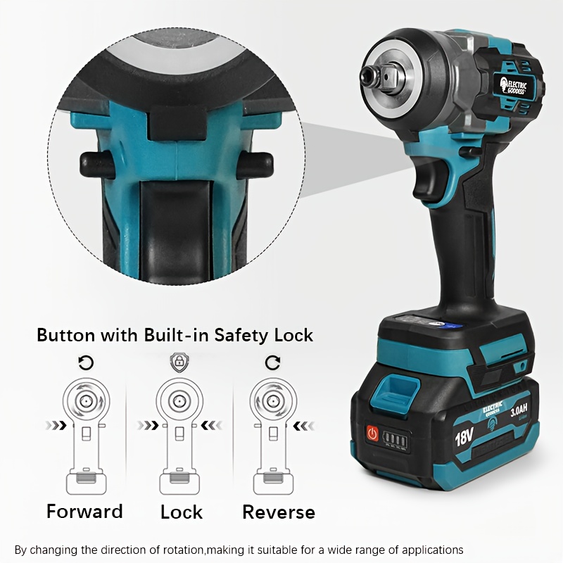 cordless electric impact wrench 18 21v rechargeable wireless