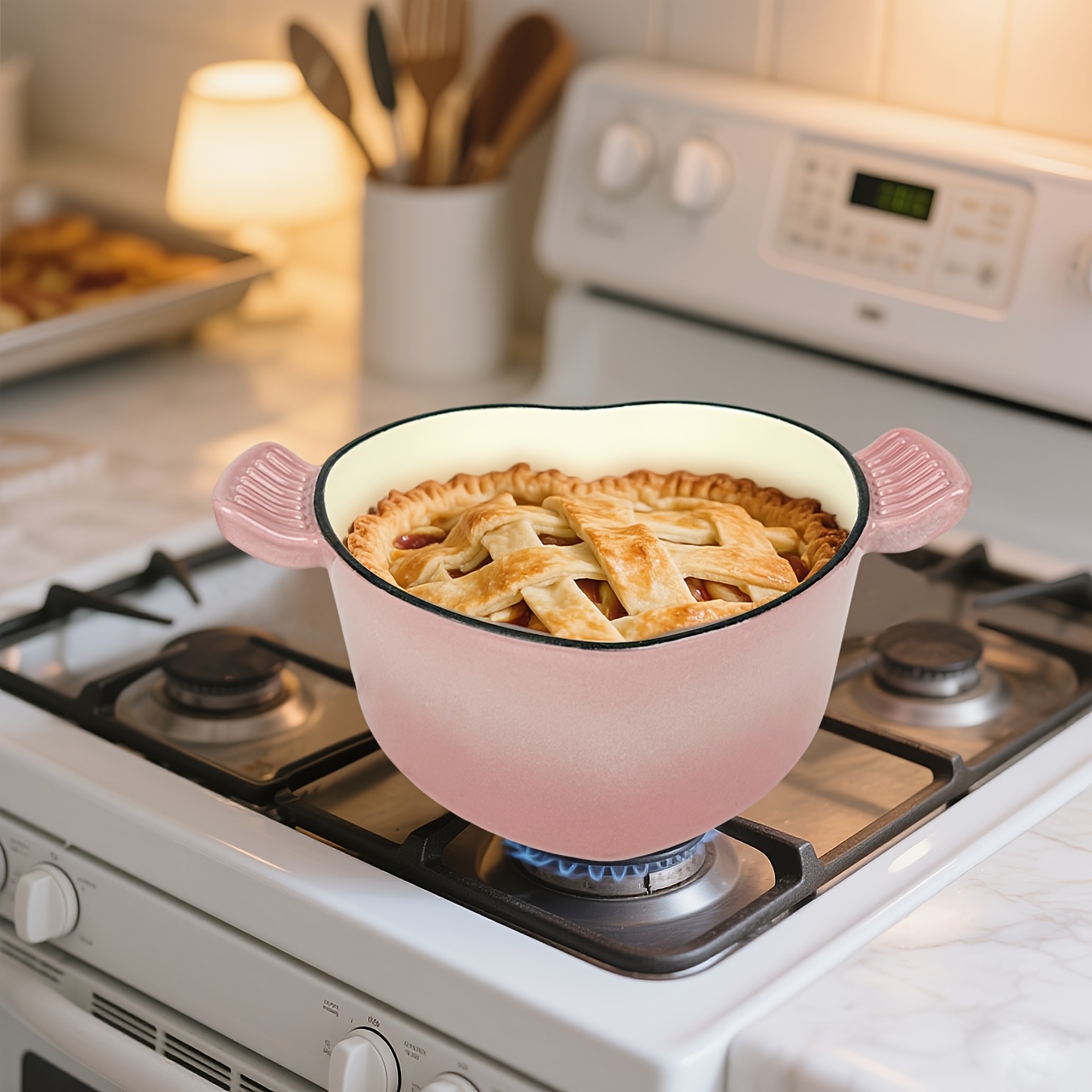 Gas Stove Dutch Oven For Induction Stovetop Shaped Enamel Pot