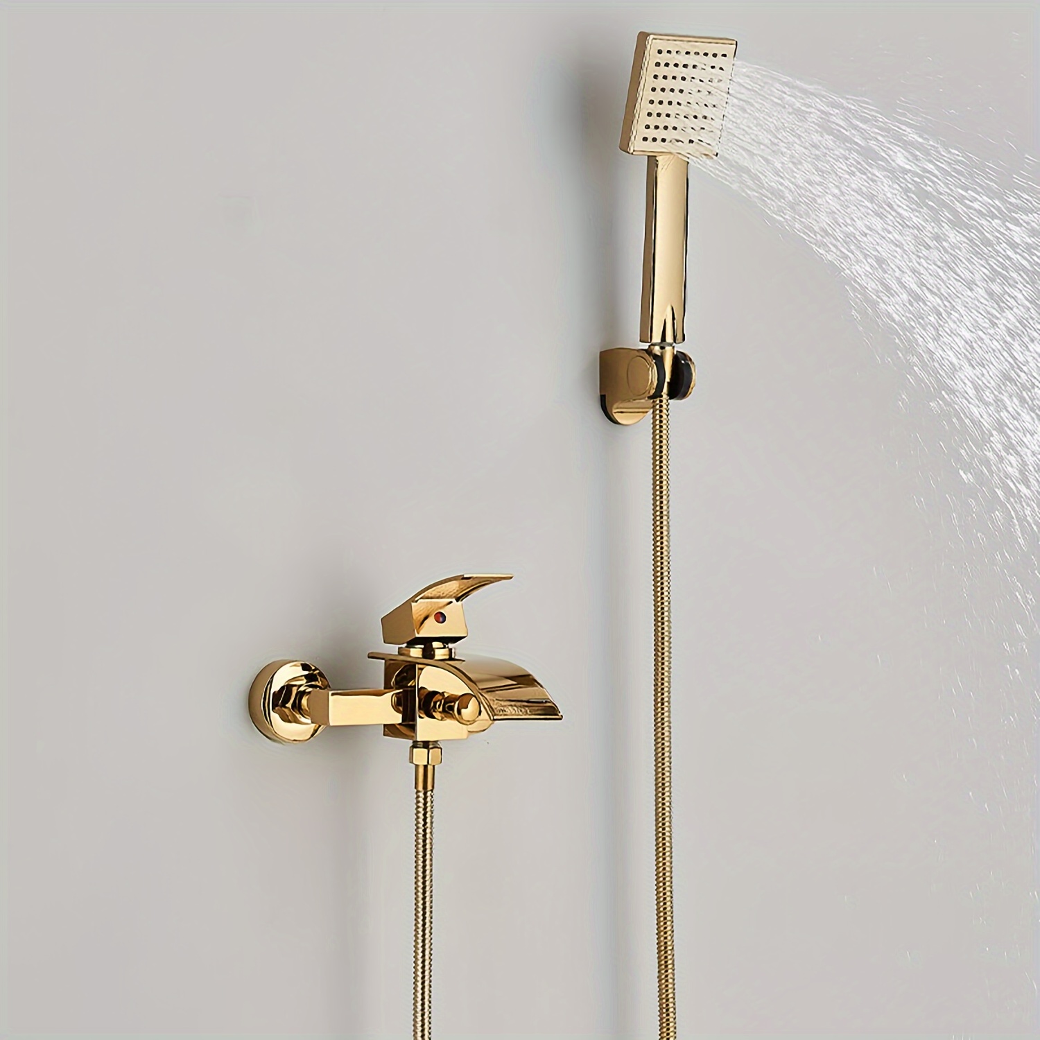TEMU Gold Bath Bath Set, Bath Brasue Set Bathroom Faucets