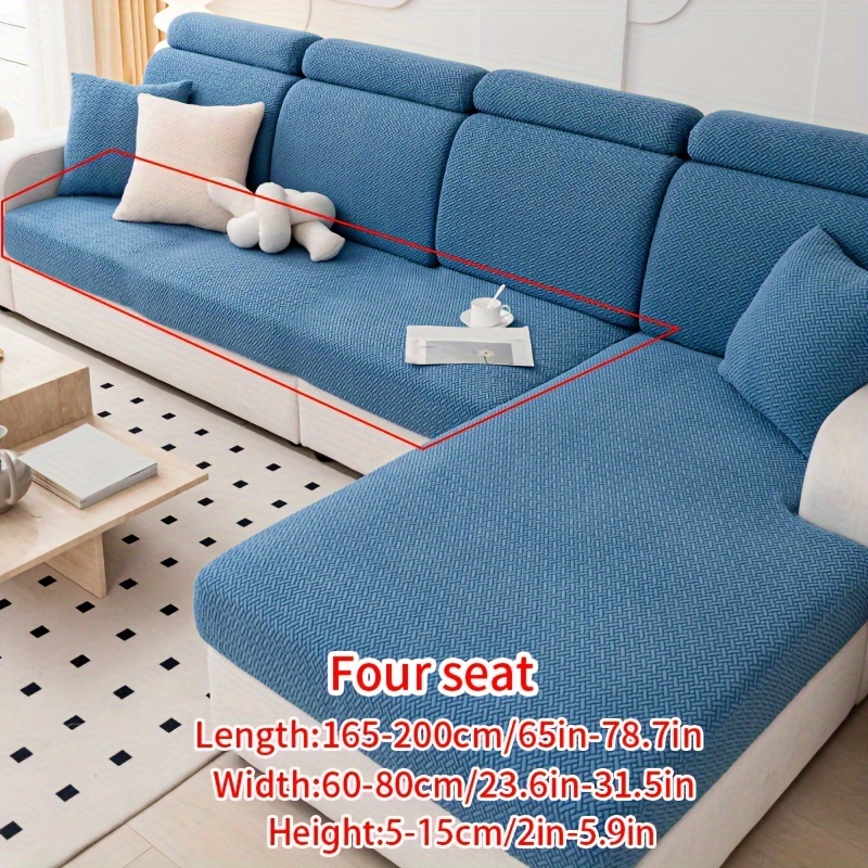 TEMU 1pc/2pcs Elastic Sofa Cover, Pet-friendly Non-slip Sofa Protector, Dust And, Easy To Clean And Durable